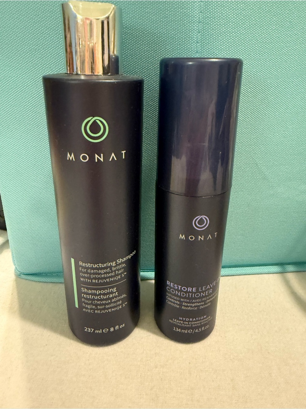 Authentic MONAT Restructuring Shampoo & Restore Leave-In Conditioner